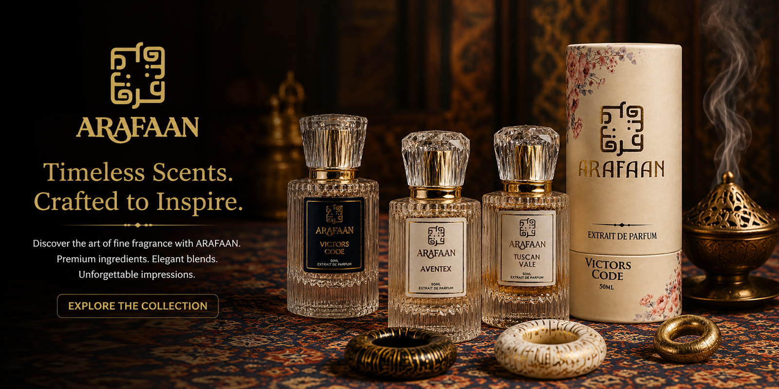 Arafaan luxury Arabic perfume and bakhoor collection