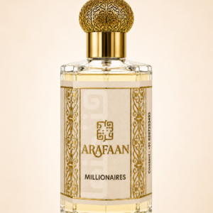 Arafaan Millionaires premium alcohol free attar bottle with gold cap