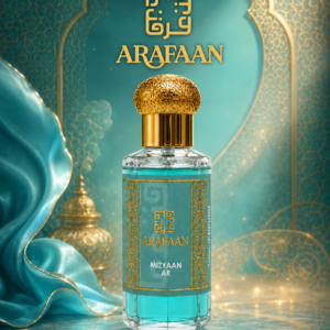 Arafaan Mizyaan AR alcohol free premium attar bottle with gold cap